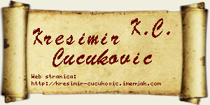 Krešimir Čučuković vizit kartica